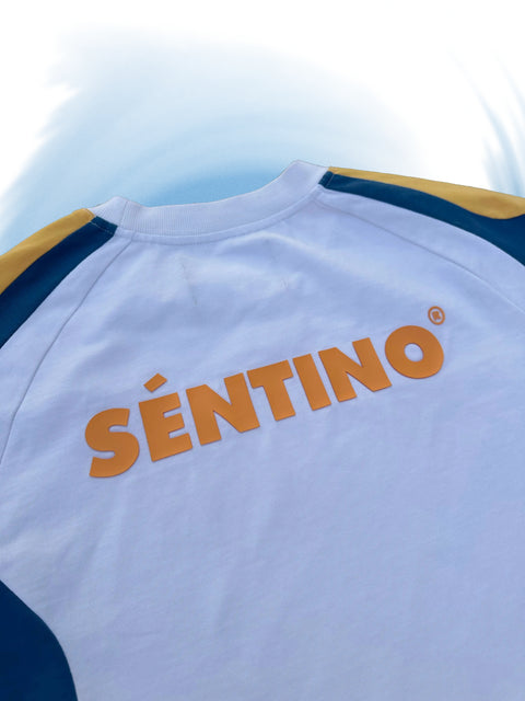 Twist Tee Blue/Orange