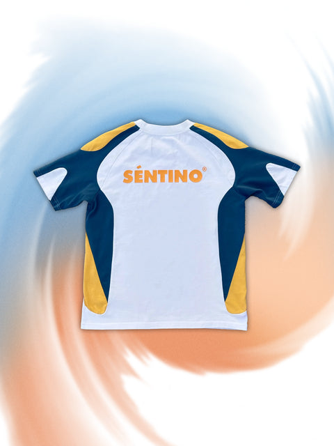 Twist Tee Blue/Orange