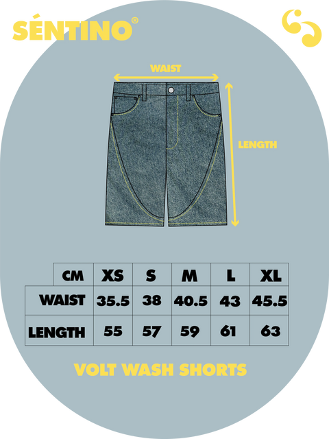 Volt Wash Shorts - Sentino